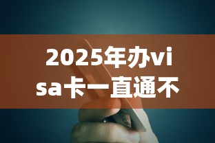 2025年办visa卡一直通不过？梳理五个比较好的小额贷款app