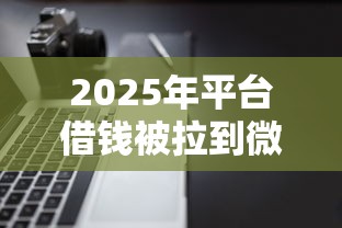 2025年平台借钱被拉到微信：推荐5个不看负债的长期网贷软件
