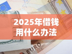 2025年借钱用什么办法去借钱？试试这五个黑户借款必下口子