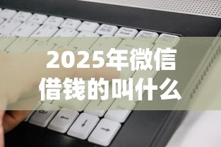 2025年微信借钱的叫什么软件：试试这5个5000元贷款平台好