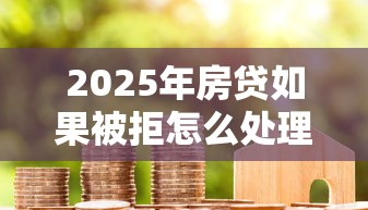 2025年房贷如果被拒怎么处理：梳理5个黑口子贷款秒过的口子