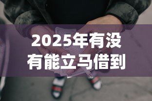 2025年有没有能立马借到钱的软件？试试这五个黑户逾期必下网贷app名单