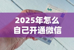 2025年怎么自己开通微信借钱：推荐5个好的贷款平台