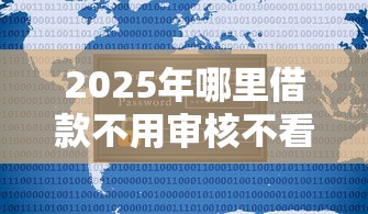 2025年哪里借款不用审核不看征信的？梳理五个有借款平台可以贷款