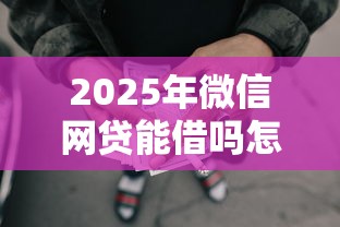 2025年微信网贷能借吗怎么借钱？整理五个最安全的贷款平台