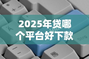 2025年贷哪个平台好下款，罗列5个借钱利息低的平台