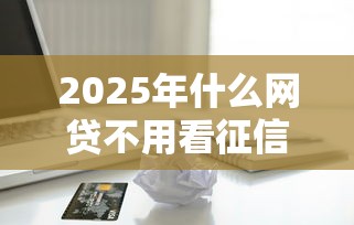 2025年什么网贷不用看征信就能过：推荐5个企业信用贷款平台