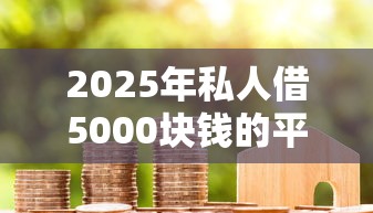 2025年私人借5000块钱的平台：整合五个贷款平台排名不分先后
