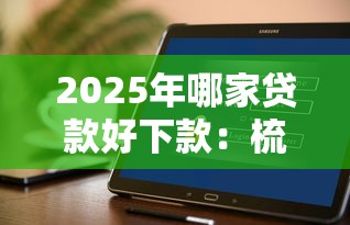 2025年哪家贷款好下款：梳理5个轻松贷10万的软件