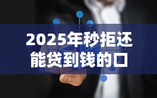 2025年秒拒还能贷到钱的口子哪里有，推荐5个正规网络贷款平台