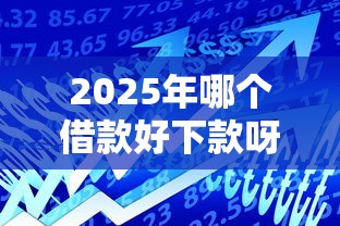 2025年哪个借款好下款呀 不电？试试这五个网贷都被拒绝了还有什么口子