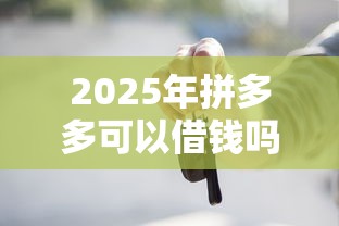 2025年拼多多可以借钱吗微信?试试这5个真正不查征信的贷款口子 2025年拼多多可以借钱吗微信?试试这5个真正不查征信的贷款口子