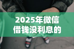 2025年微信借钱没利息的有吗：分享5个比较大的网贷平台