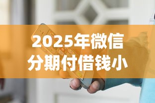 2025年微信分期付借钱小程序？罗列5个不看负债查询的app