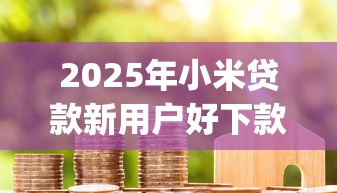 2025年小米贷款新用户好下款吗？看看这五个黑白贷款不是高炮的app