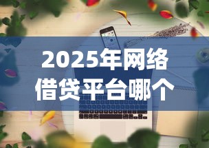 2025年网络借贷平台哪个好，罗列5个app贷款平台