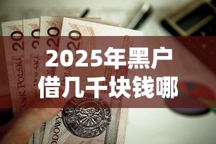 2025年黑户借几千块钱哪里可以借钱啊?整理5个正规不看征信的小额贷款口子 2025年黑户借几千块钱哪里可以借钱啊?整理5个正规不看征信的小额贷款口子
