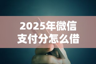 2025年微信支付分怎么借钱怎么操作啊，整合五个大学生可以贷款的平台
