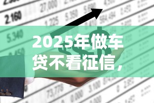 2025年做车贷不看征信，整合5个网贷平台哪些上征信