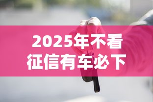 2025年不看征信有车必下的网贷：整合五个什么贷款平台不上征信