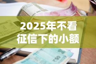2025年不看征信下的小额贷款？公布五个放款新口子