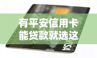 有平安信用卡能贷款就选这7个4000元靠谱网贷平台