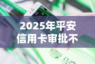 2025年平安信用卡审批不通过吗？分享五个小额贷款平台好
