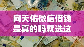 向天佑微信借钱是真的吗就选这6个4千元和安逸花一样的平台