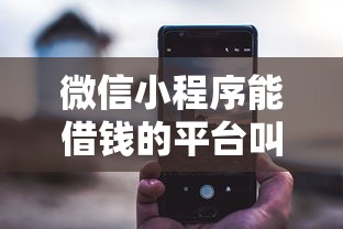 微信小程序能借钱的平台叫什么？看看这6个网贷利率最低的平台怎么样