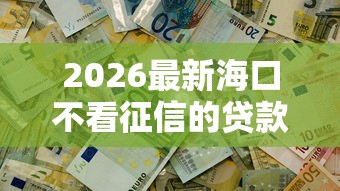 2026最新海口不看征信的贷款（支持微信），7个比较容易过的贷款平台无私分享