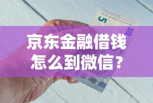 京东金融借钱怎么到微信？5个平台试试看哪个能下款