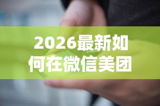 2026最新如何在微信美团上借钱（支持微信），6个各种贷款平台无私分享