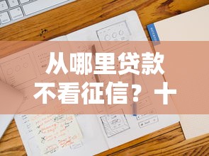 从哪里贷款不看征信？十大最新贷款软件推荐