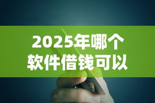 2025年哪个软件借钱可以，罗列5个良心贷款平台