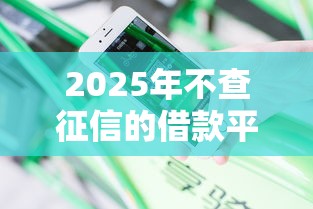 2025年不查征信的借款平台百分百通过20岁能借吗：分享5个贷款平台最划算