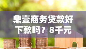 鼎壹商务贷款好下款吗？8千元无门槛借款平台推荐，5个平台不看征信不看负债可以贷到钱盘点