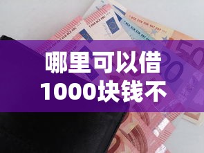 哪里可以借1000块钱不用审核的？2026最新测评10个18岁必下款的网贷平台