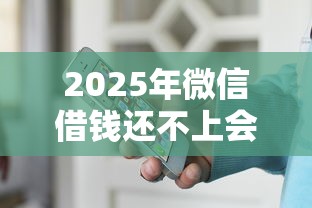 2025年微信借钱还不上会怎么样：罗列5个贷款小平台