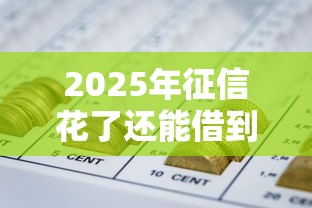 2025年征信花了还能借到钱的平台？看看这5个网贷口子