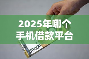 2025年哪个手机借款平台最容易借，梳理五个黑户下钱的口子