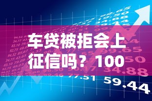 车贷被拒会上征信吗？1000元无门槛借款平台推荐，6个网上贷款平台排行榜盘点