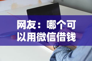网友：哪个可以用微信借钱？求介绍几款什么贷款平台靠谱