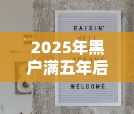 2025年黑户满五年后能贷款吗？分享5个黑户贷款平台好下款快