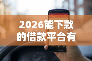 2026能下款的借款平台有哪些，差4000元就选这7个平台