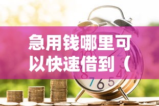 急用钱哪里可以快速借到（最新发布！）10个可靠贷款平台