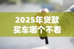 2025年贷款买车哪个不看征信？罗列5个借款平台不看征信线上放款快