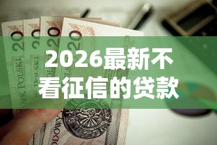 2026最新不看征信的贷款平台（支持支付宝），7个网贷黑户必过软件无私分享