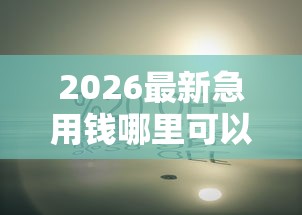 2026最新急用钱哪里可以快速借到（支持支付宝），7个黑户夜晚下款秒审核的平台无私分享