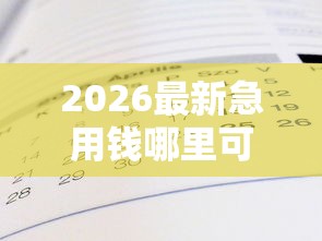 2026最新急用钱哪里可以快速借到（支持支付宝），7个征信黑户口子能贷款无私分享
