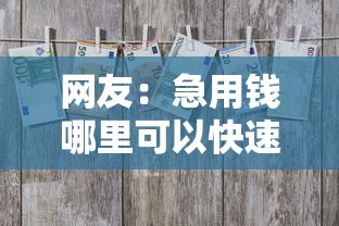 网友：急用钱哪里可以快速借到？求介绍几款2025高炮必过口子秒下款